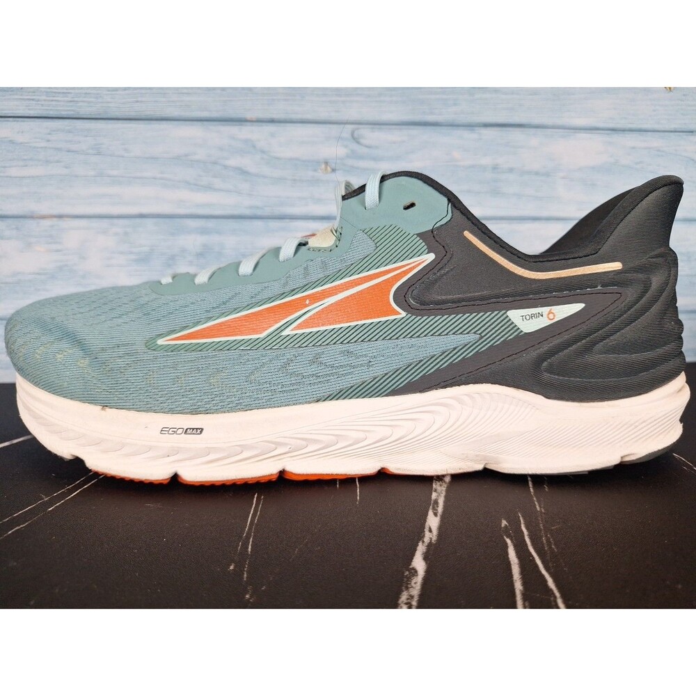 Altra Torin 6 Men's Running Shoes Dusty Teal Coral Zero Drop Sz 12.5